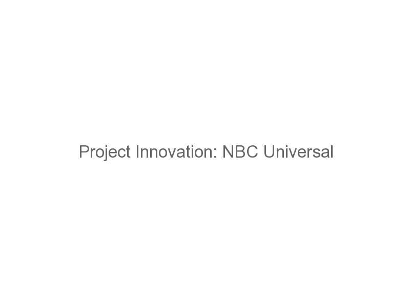 Project Innovation NBC Universal Corporate Grants Guide